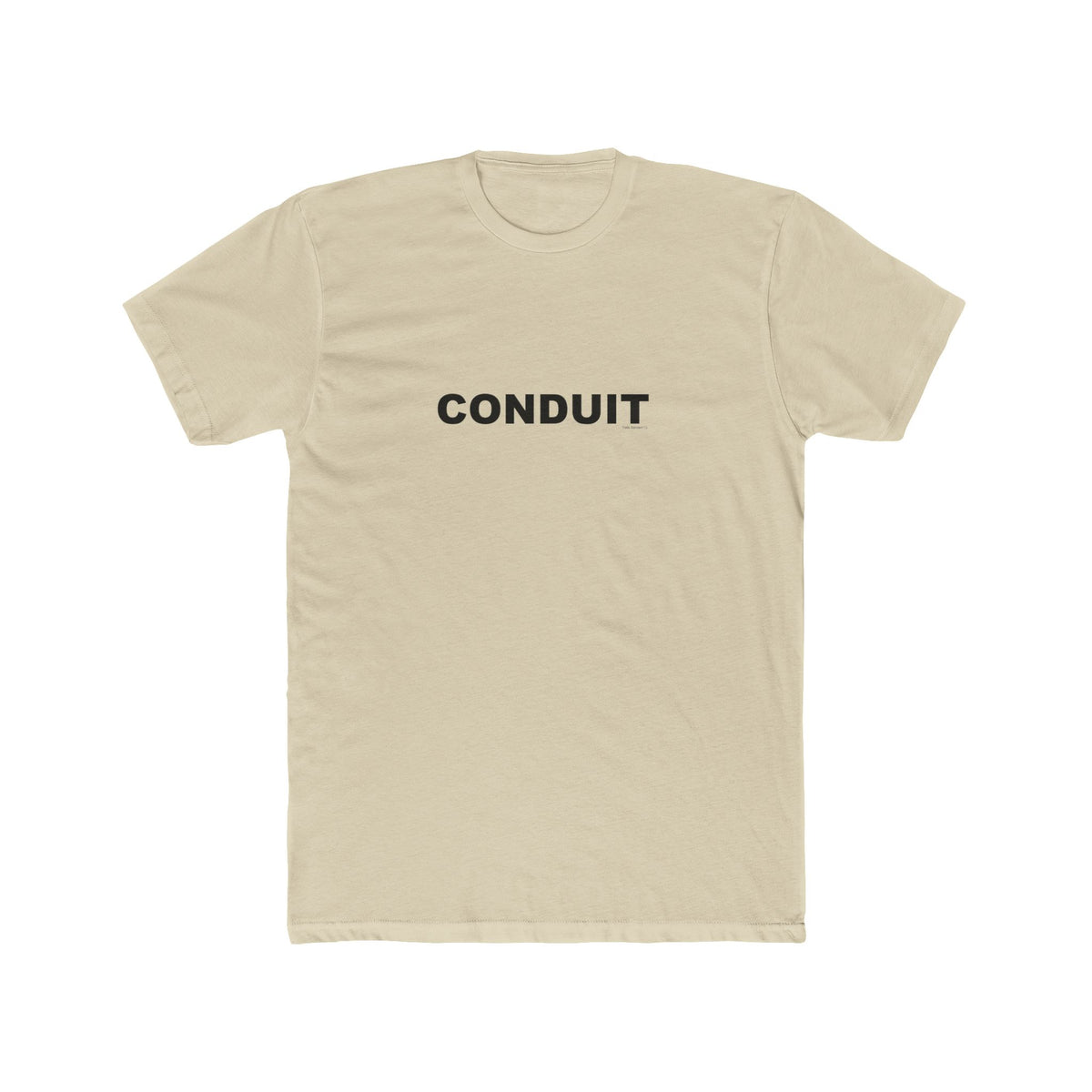 CONDUIT: Unisex Cotton Crew Tee
