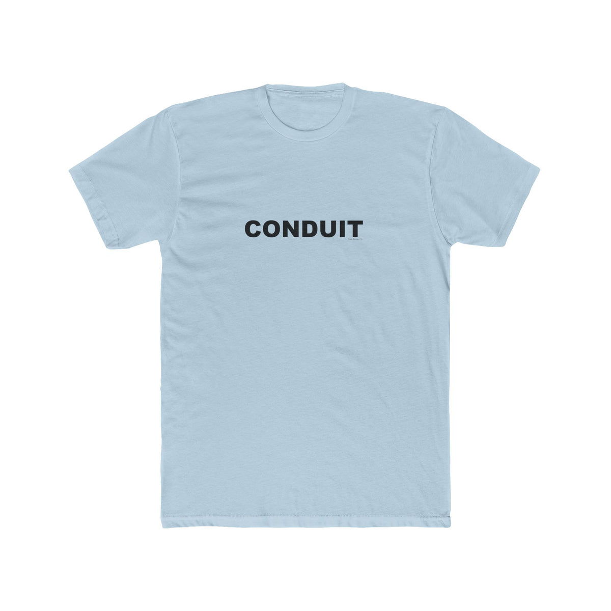 CONDUIT: Unisex Cotton Crew Tee