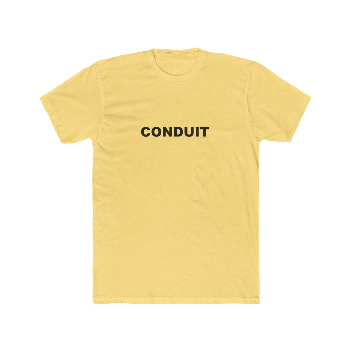 CONDUIT: Unisex Cotton Crew Tee